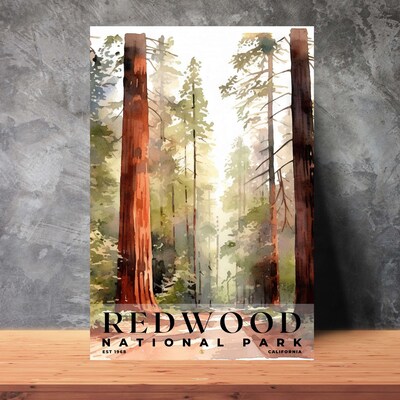 Redwood National and State Parks Poster, Travel Art, Office Poster, Home Decor | S4 - image2